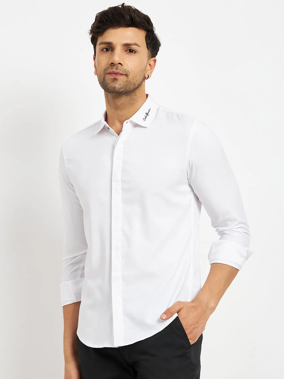 Camla White Shirts For Men