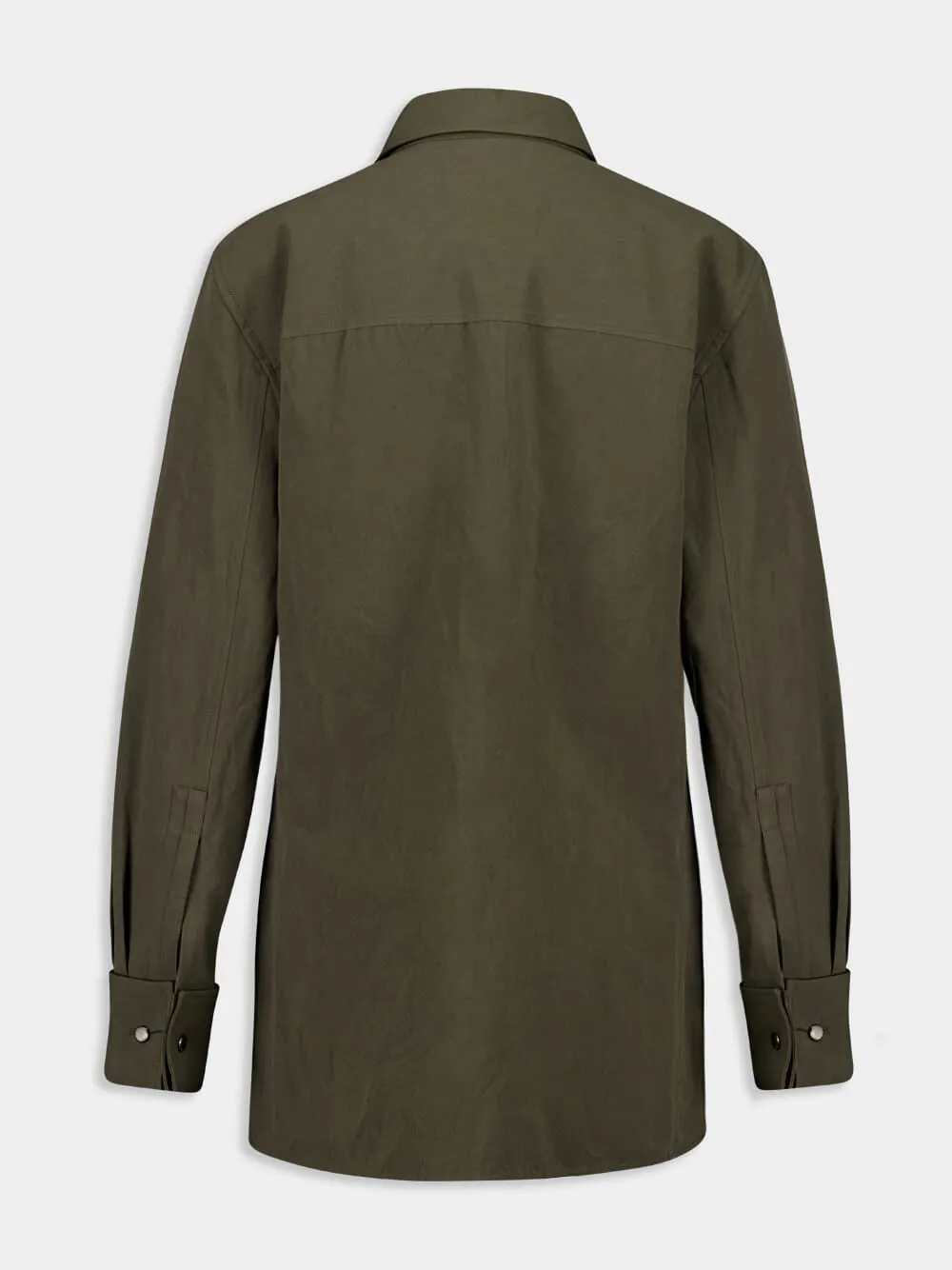 Cassandre Fitted Linen-Cotton Shirt