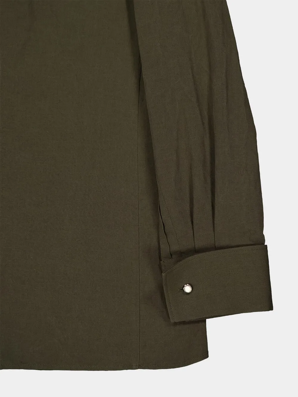 Cassandre Fitted Linen-Cotton Shirt