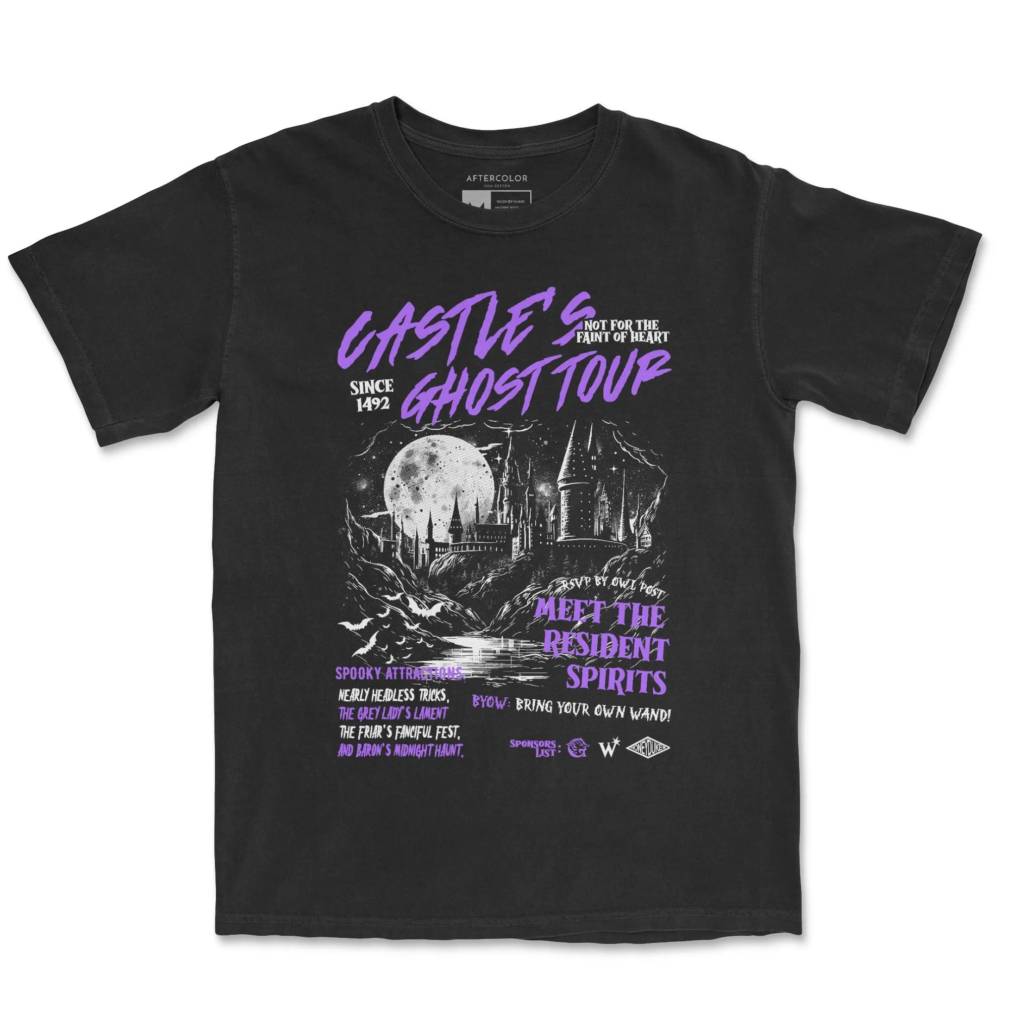 Castle's Ghost Tour Garment Dyed Tee