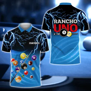 Cesar Fuentes - Rancho UNO Billiard Team 3D Shirt - QB95