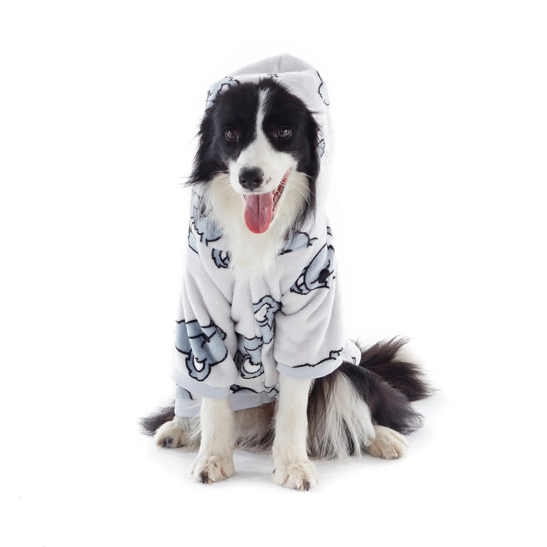 Charlie's Uggo Bearly Awake Dog Hoodie Large
