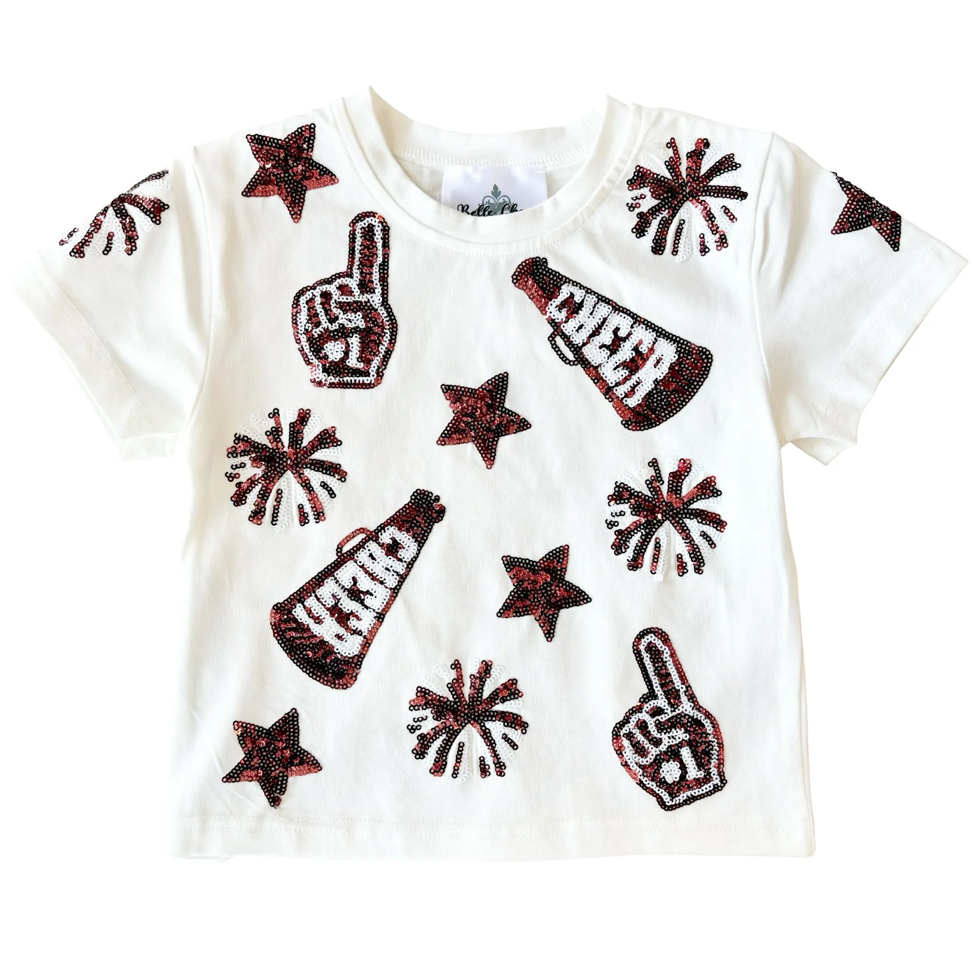 Cheer Shirt | Maroon & White