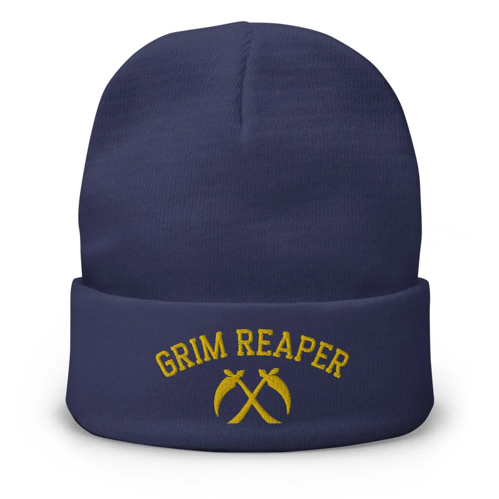 Chiefs Grim Reaper Embroidered Beanie, 13 Seconds Chiefs Embroidered Knit Hat