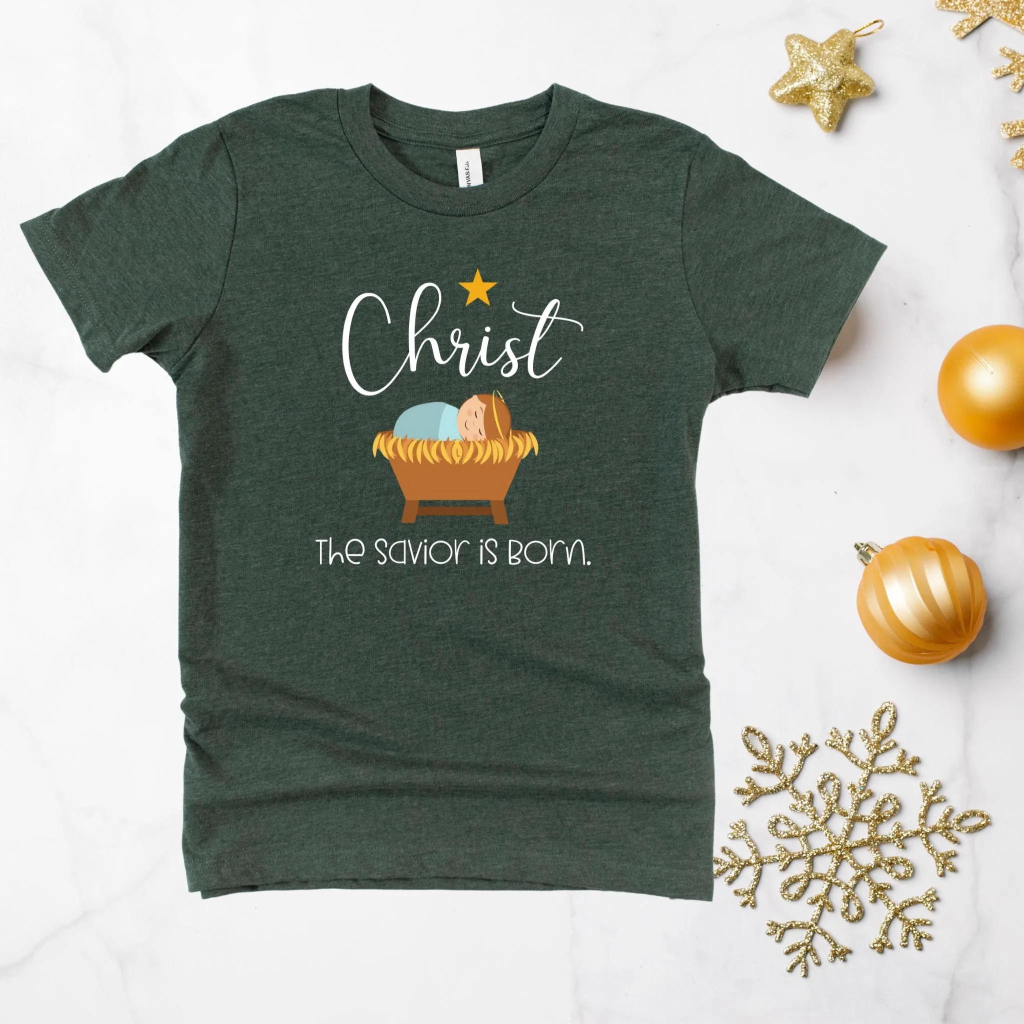 Christ the Savior Is Born Kids T-Shirt