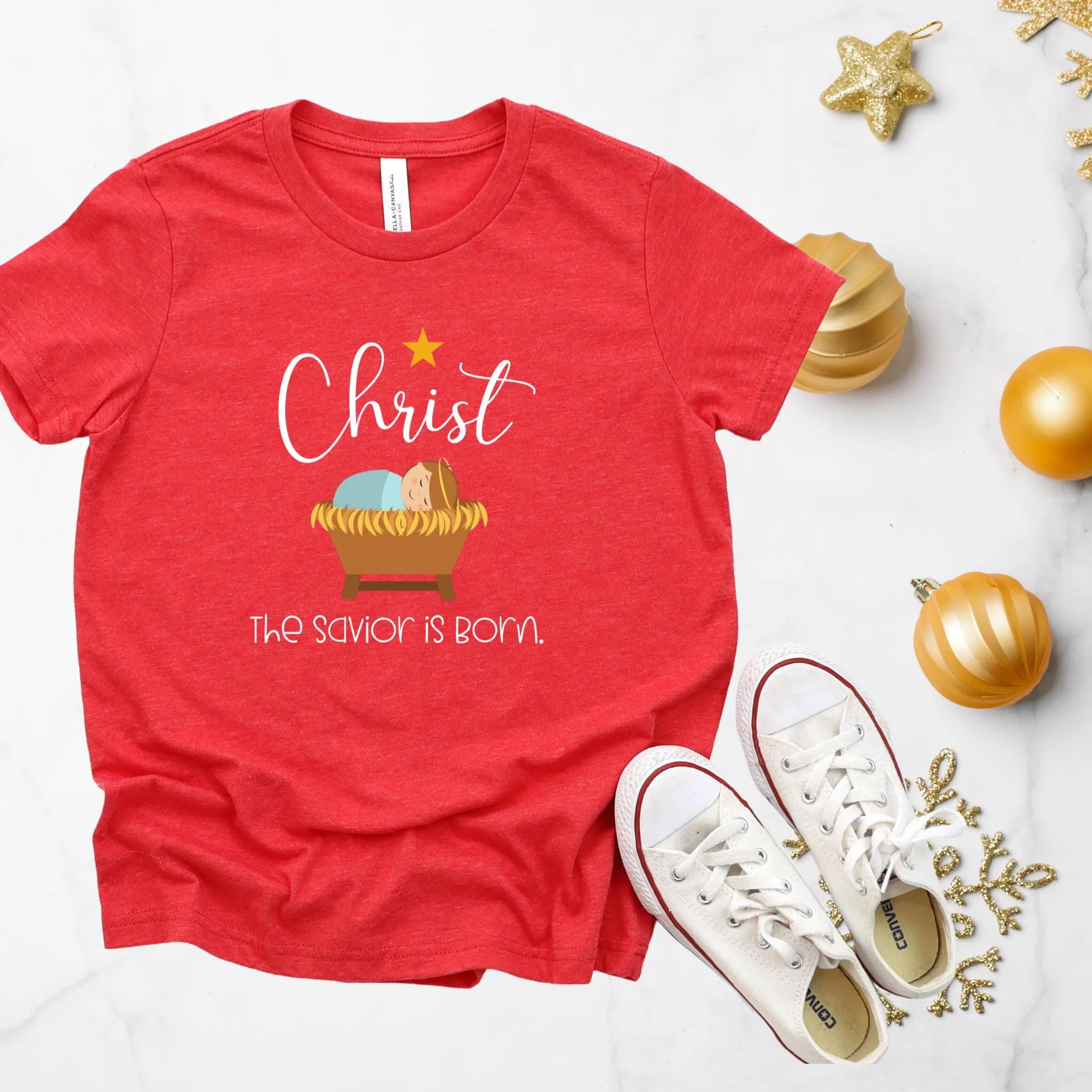 Christ the Savior Is Born Kids T-Shirt