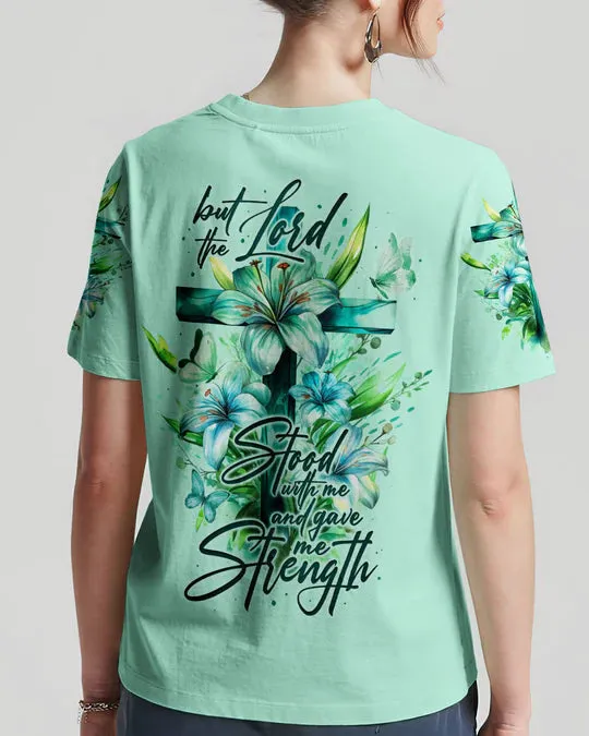 Christianartbag 3D T-Shirt For Women, Lord Stood With Me Women's All Over Print Shirt, Christian Shirt, Faithful Fashion, 3D Printed Shirts for Christian Women, CABWTS01060923