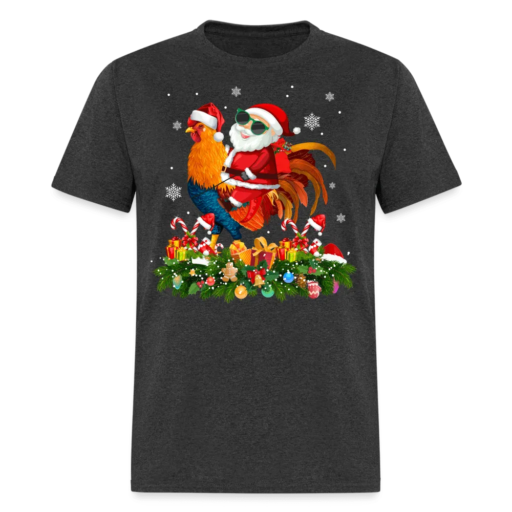 Christmas - Santa Rides - Family Shirts Men, Woman Christmas T Shirts
