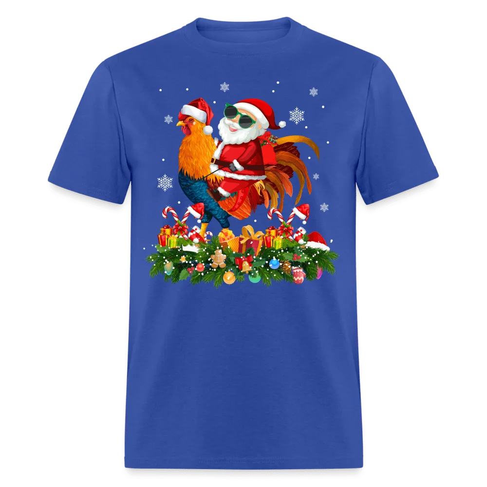 Christmas - Santa Rides - Family Shirts Men, Woman Christmas T Shirts