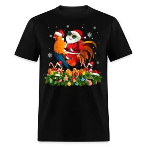 Christmas - Santa Rides - Family Shirts Men, Woman Christmas T Shirts