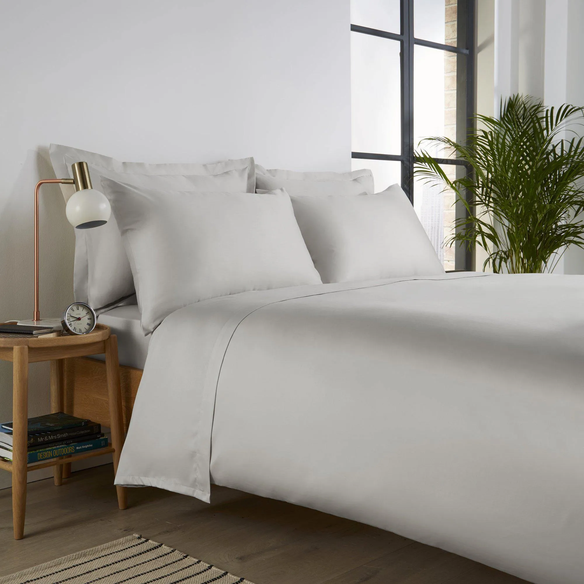 Christy Sateen Cotton Fitted Sheets 400TC – Platinum