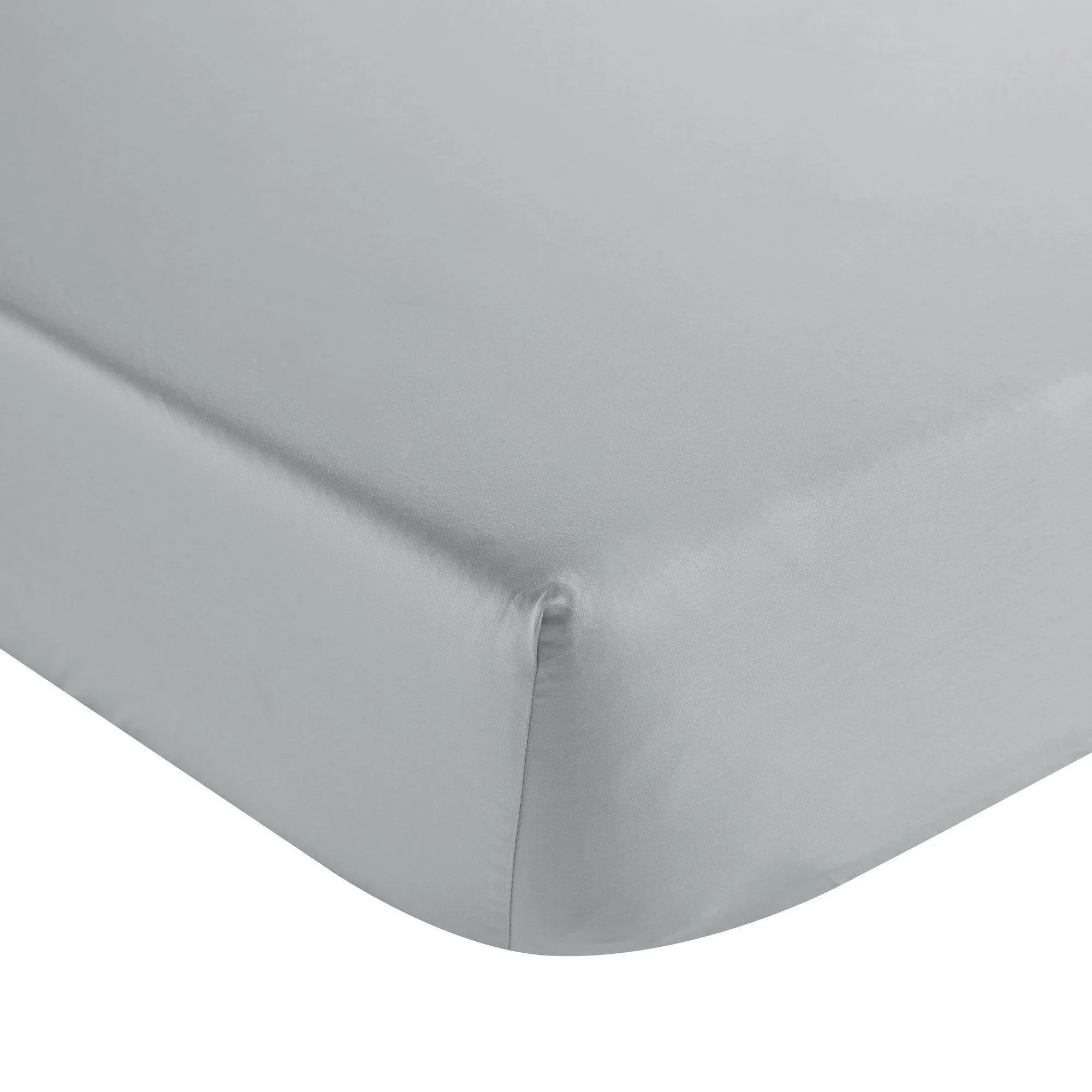 Christy Sateen Cotton Fitted Sheets 400TC – Platinum