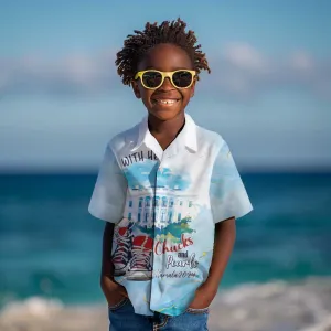 Chucks N Pearls 2024 Kid Hawaiian Shirt I'm With Her LT7