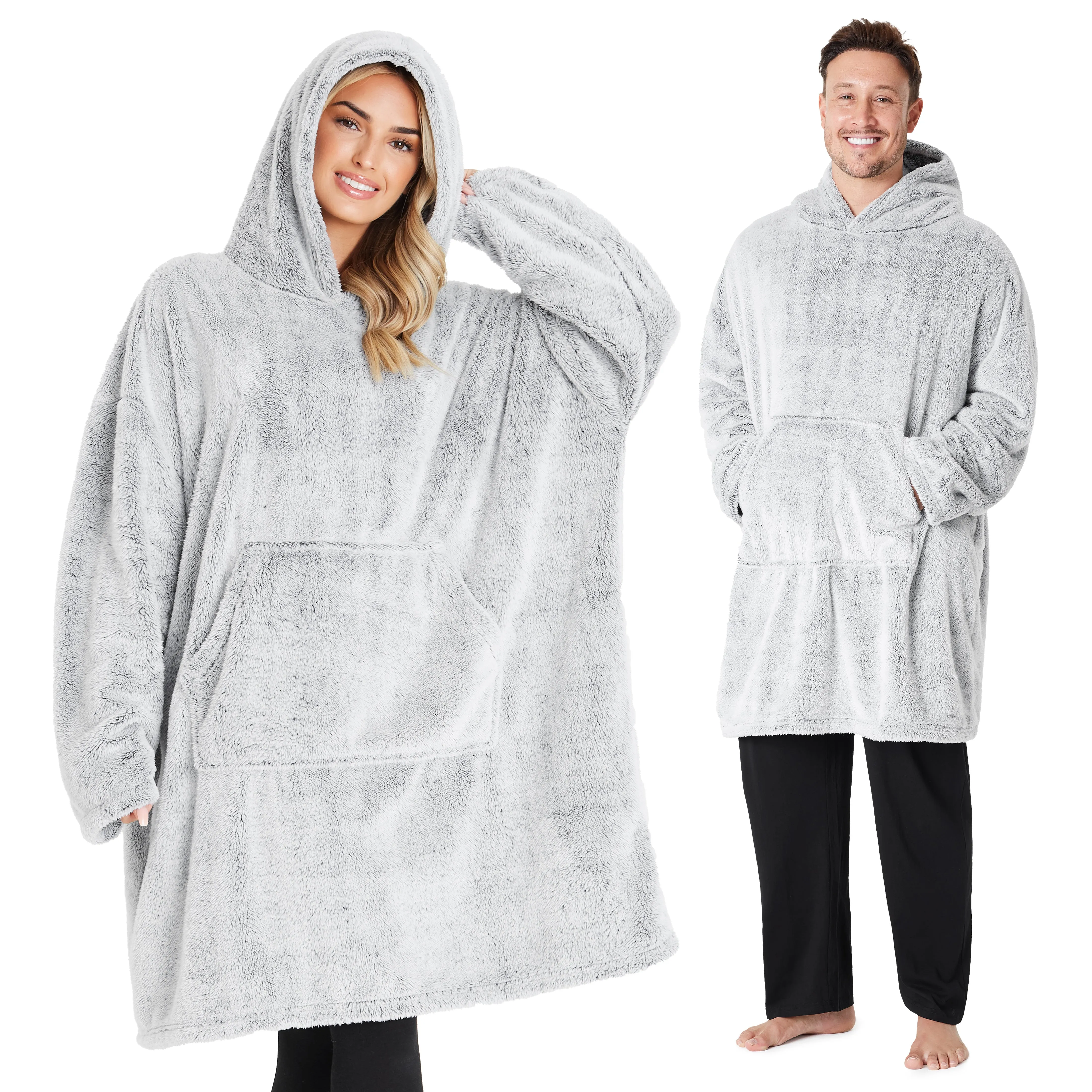CityComfort Blanket Oversized Hoodie for Women & Men Fleece Blanket with Sleeves