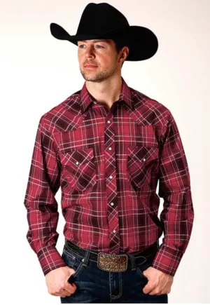CL01-001-0101-1001 Mens L/S Shirt Roper- Plaid
