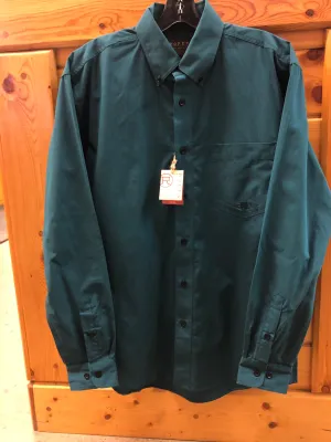 CL03-001-0366-0733-L-Teal Roper Shirt L/S Solid Buttons