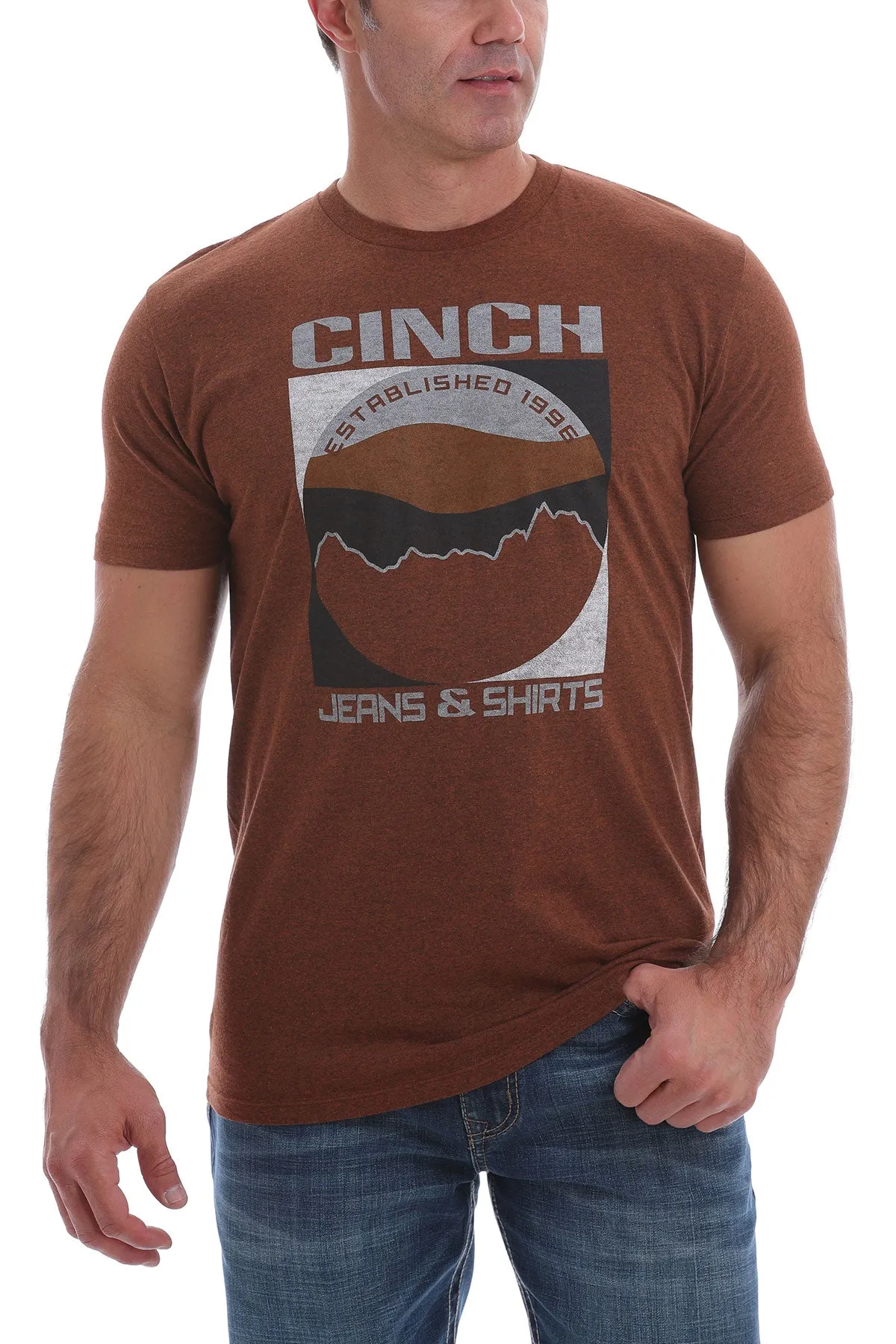 CLMTT1690414-L-Copper T-Shirt Cinch Graphic - Established 1996