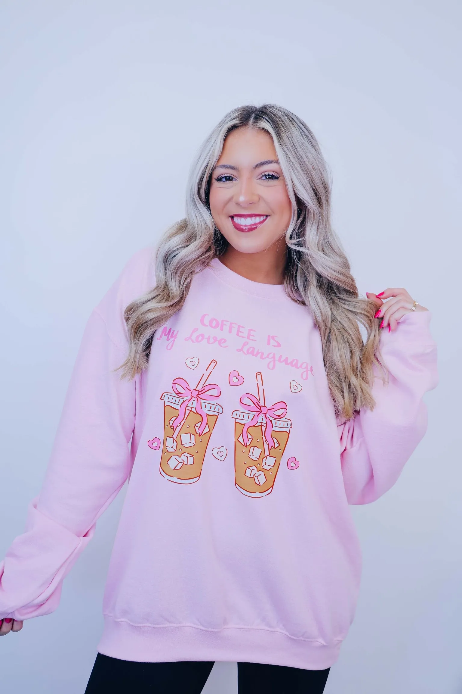 Coffee Is My Love Language Graphic Sweatshirt - 5 Colors