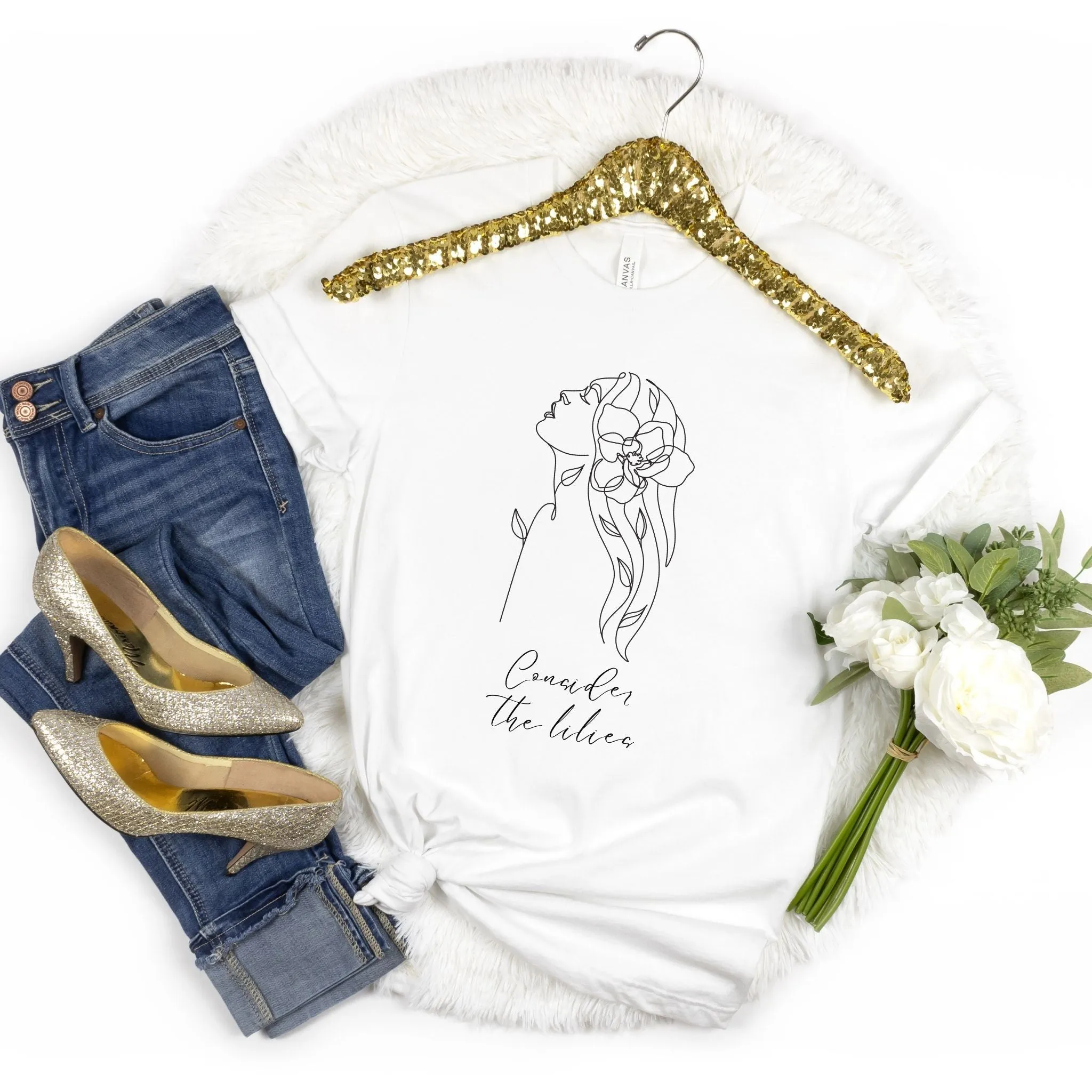 Consider the Lilies Crewneck T-Shirt