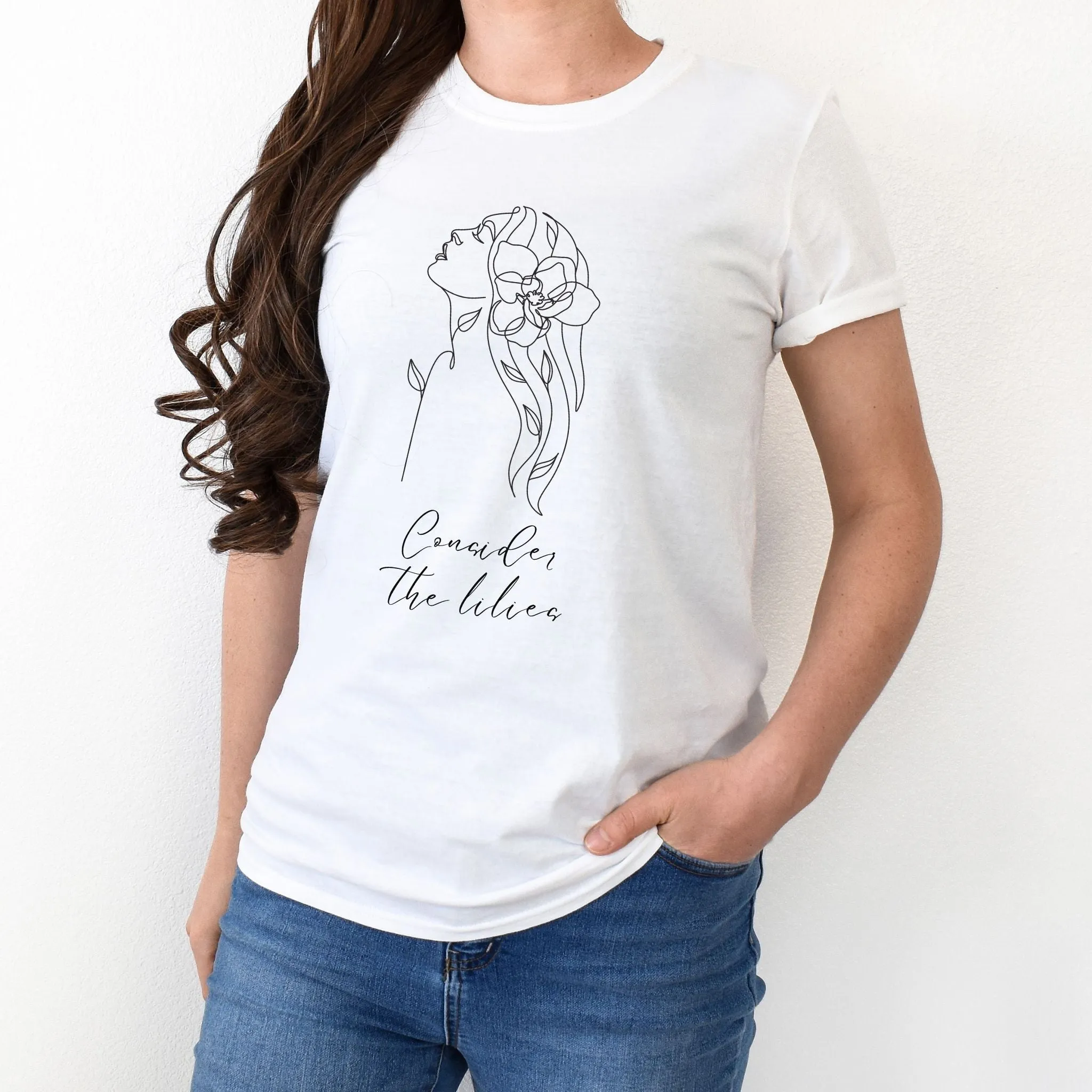 Consider the Lilies Crewneck T-Shirt