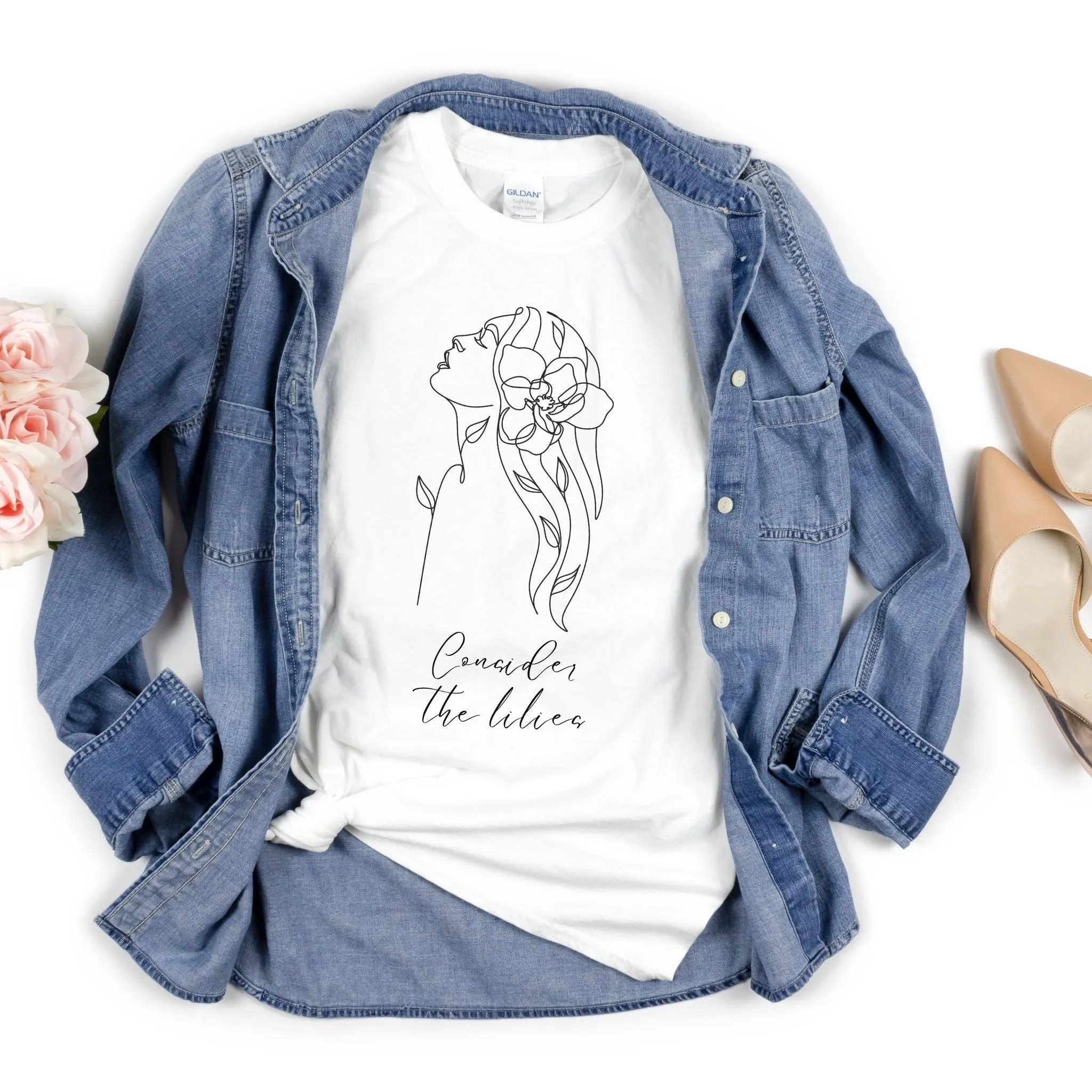 Consider the Lilies Crewneck T-Shirt