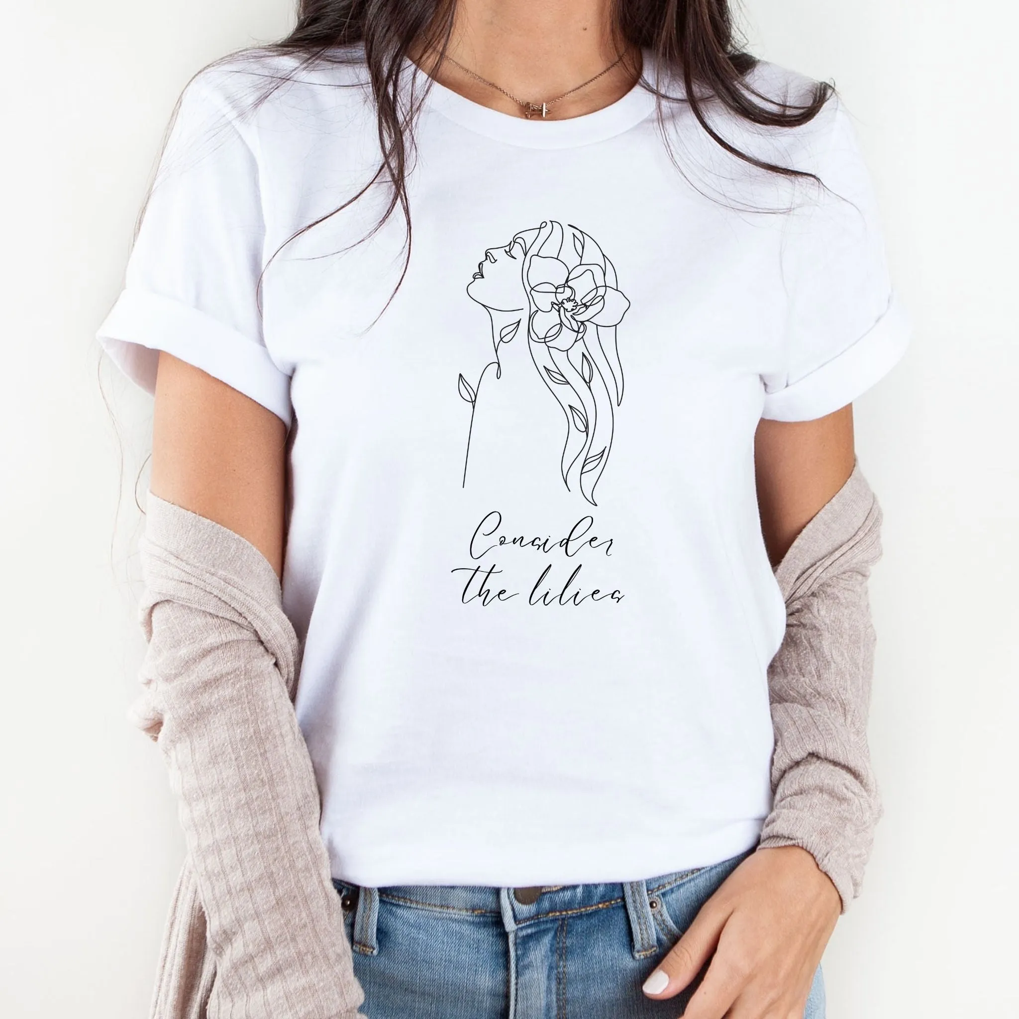 Consider the Lilies Crewneck T-Shirt