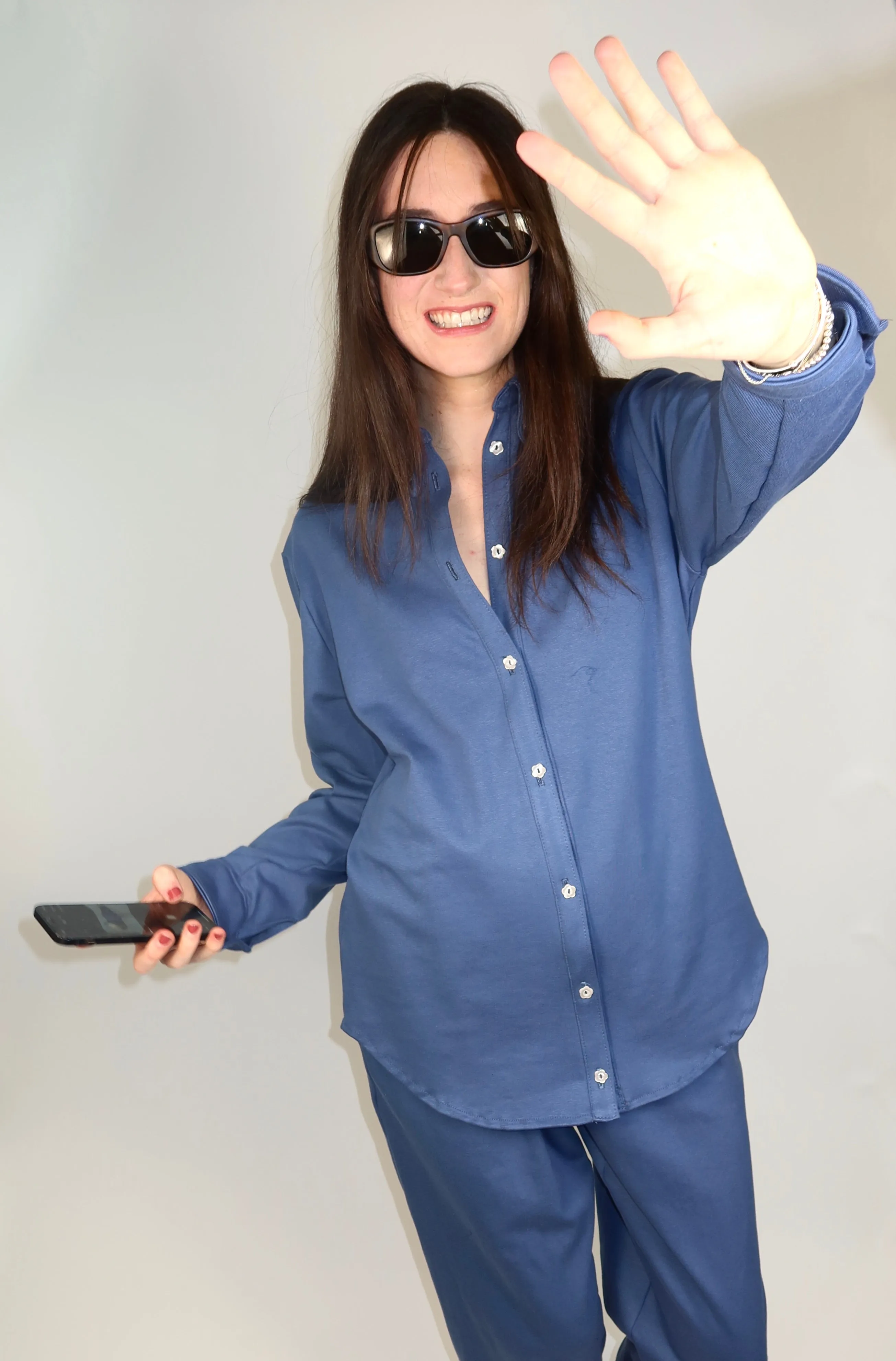 Coolidge Blue Top