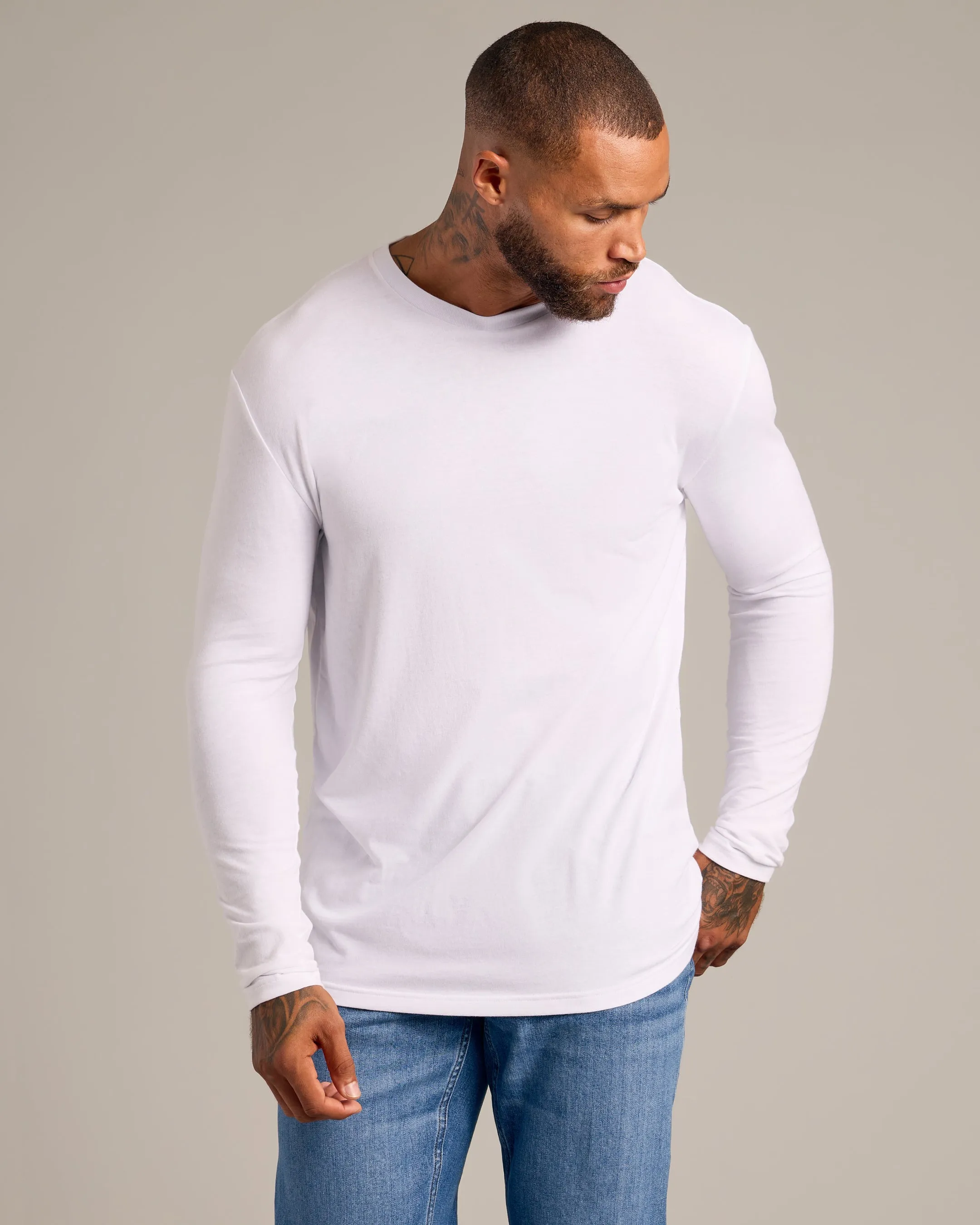 Core Long Sleeve Crew Neck T-Shirt 3-Pack