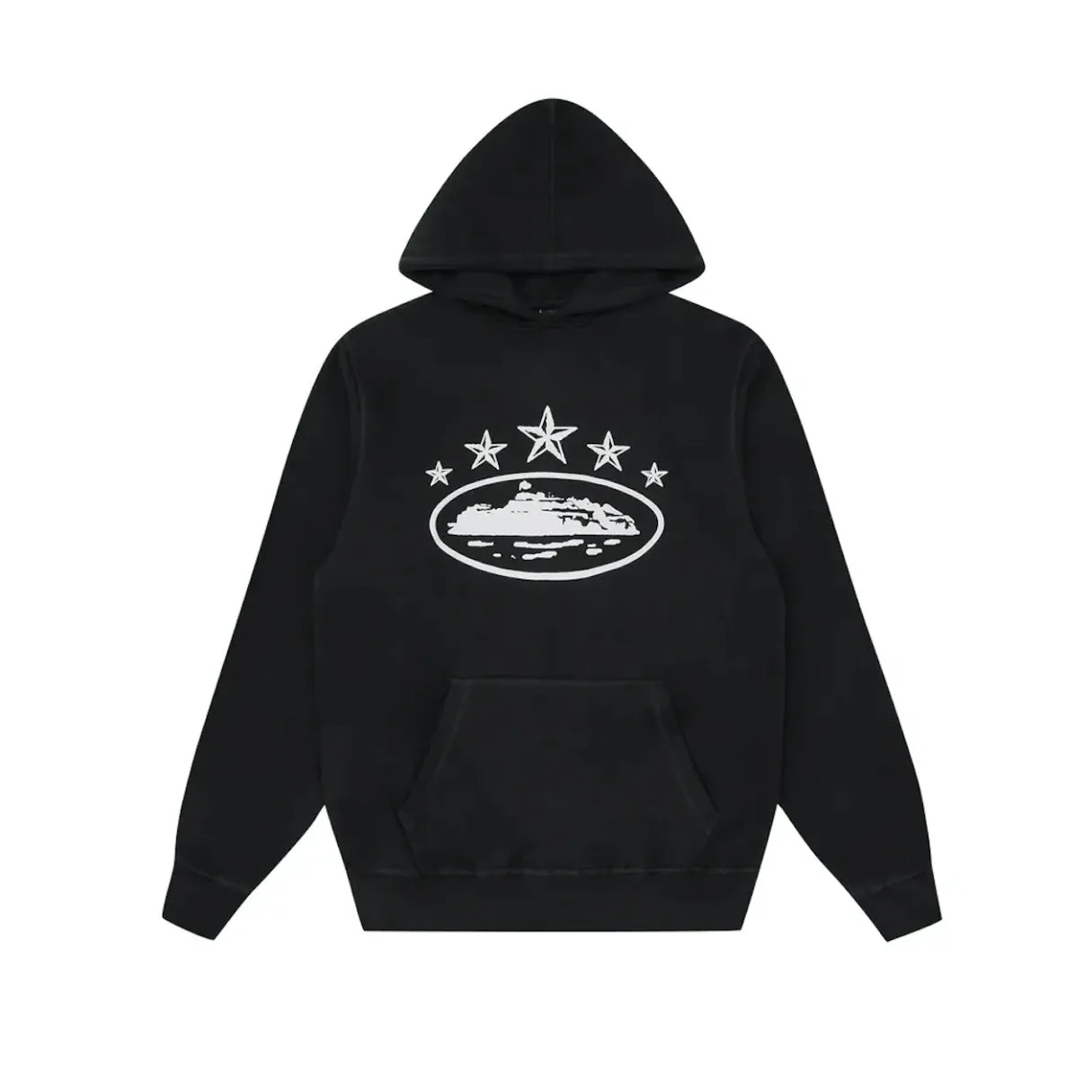 CORTEIZ 5 STARS ALCATRAZ HOODIE BLACK