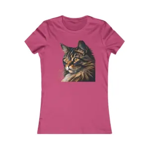 Cozy Cat Womens Favorite Tee for Feline Lovers