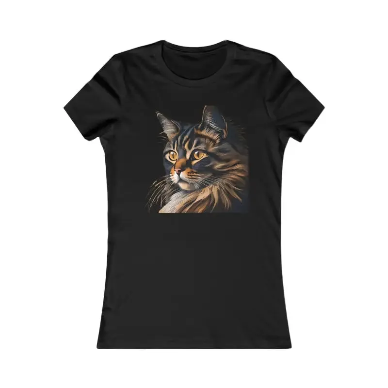 Cozy Cat Womens Favorite Tee for Feline Lovers