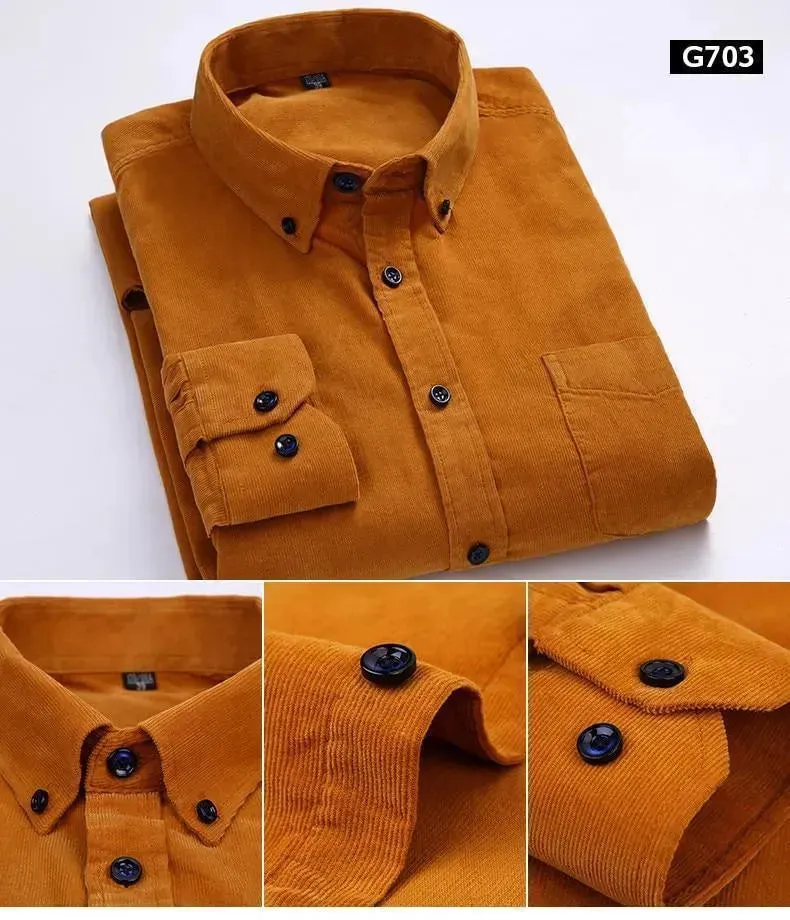Cozy Men’s Corduroy Winter Shirts