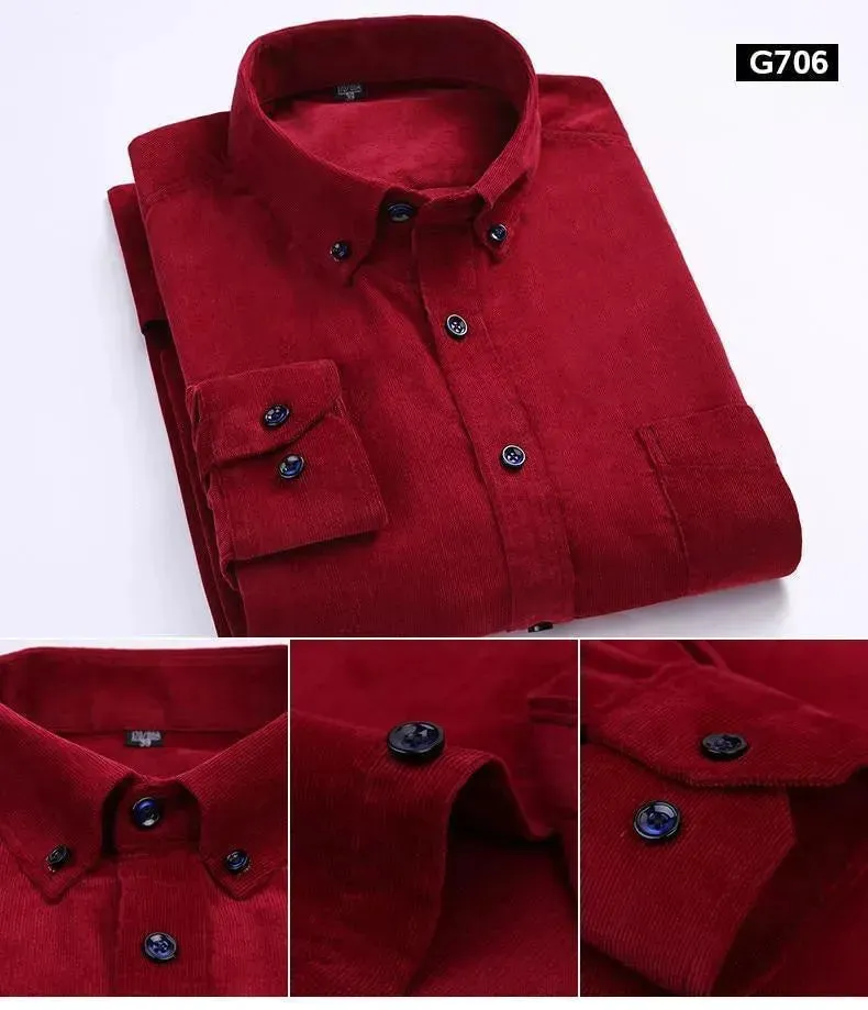 Cozy Men’s Corduroy Winter Shirts