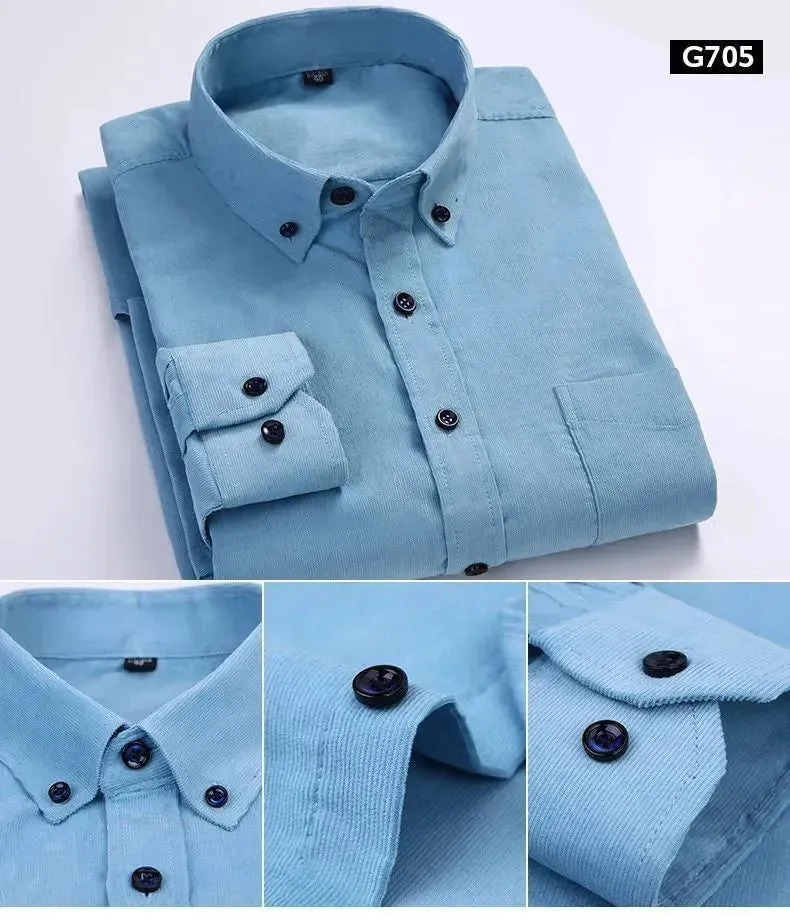 Cozy Men’s Corduroy Winter Shirts