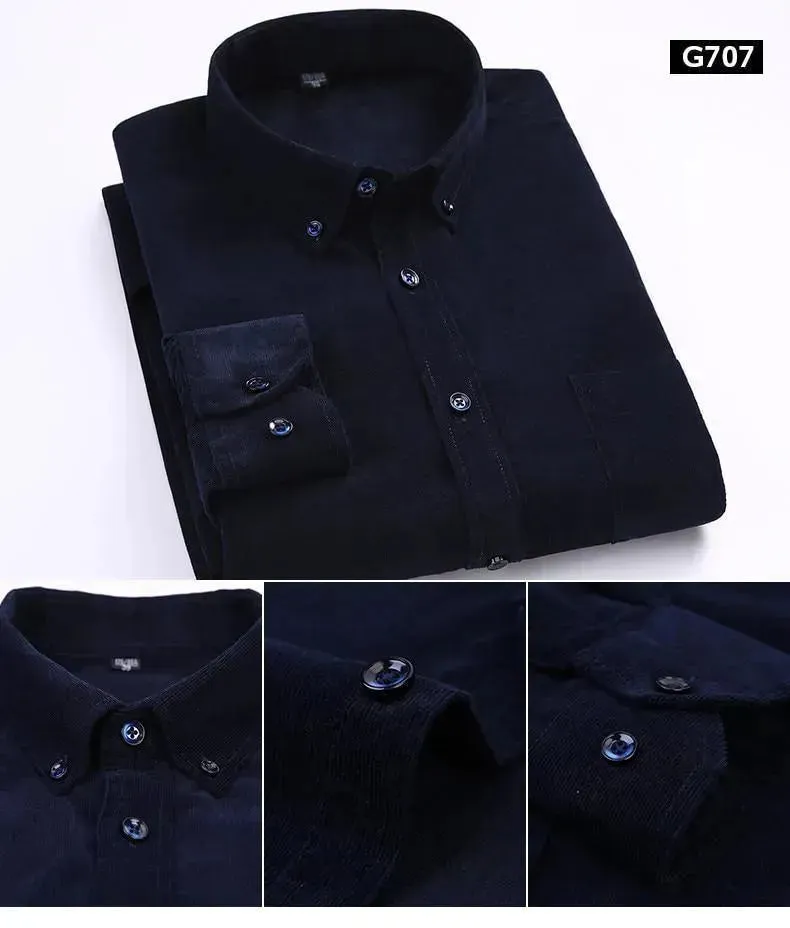 Cozy Men’s Corduroy Winter Shirts