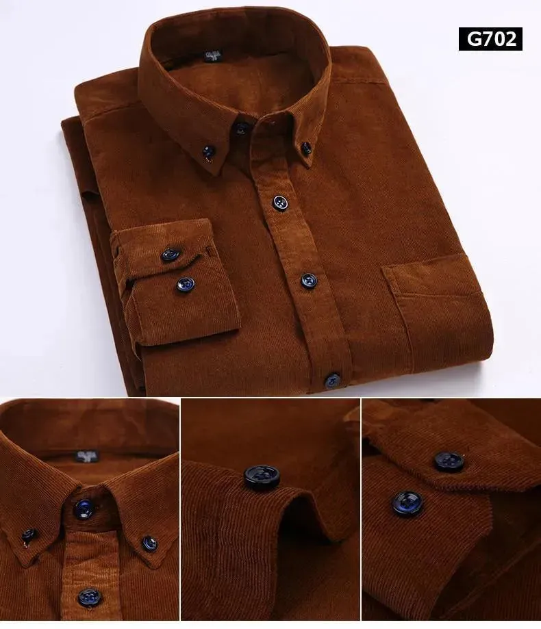 Cozy Men’s Corduroy Winter Shirts