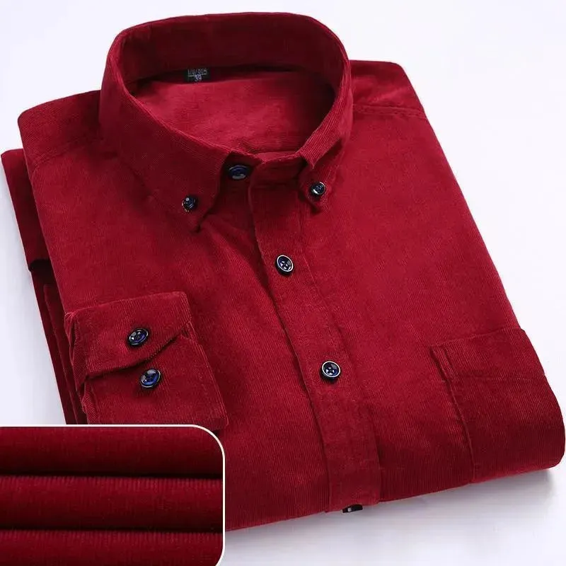 Cozy Men’s Corduroy Winter Shirts