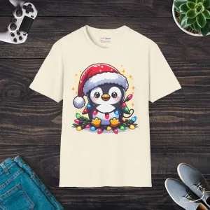 Cozy Santa Penguin t Shirt for Festive Fun