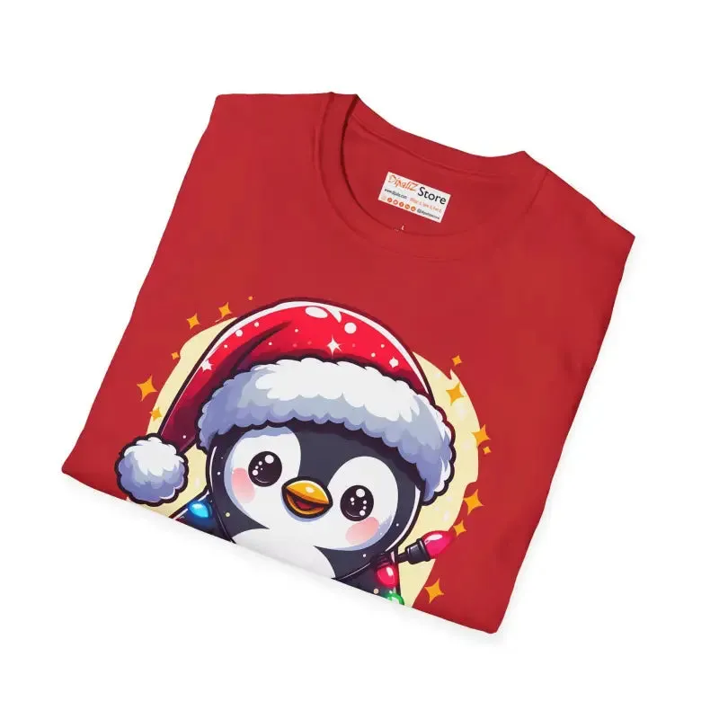 Cozy Santa Penguin t Shirt for Festive Fun