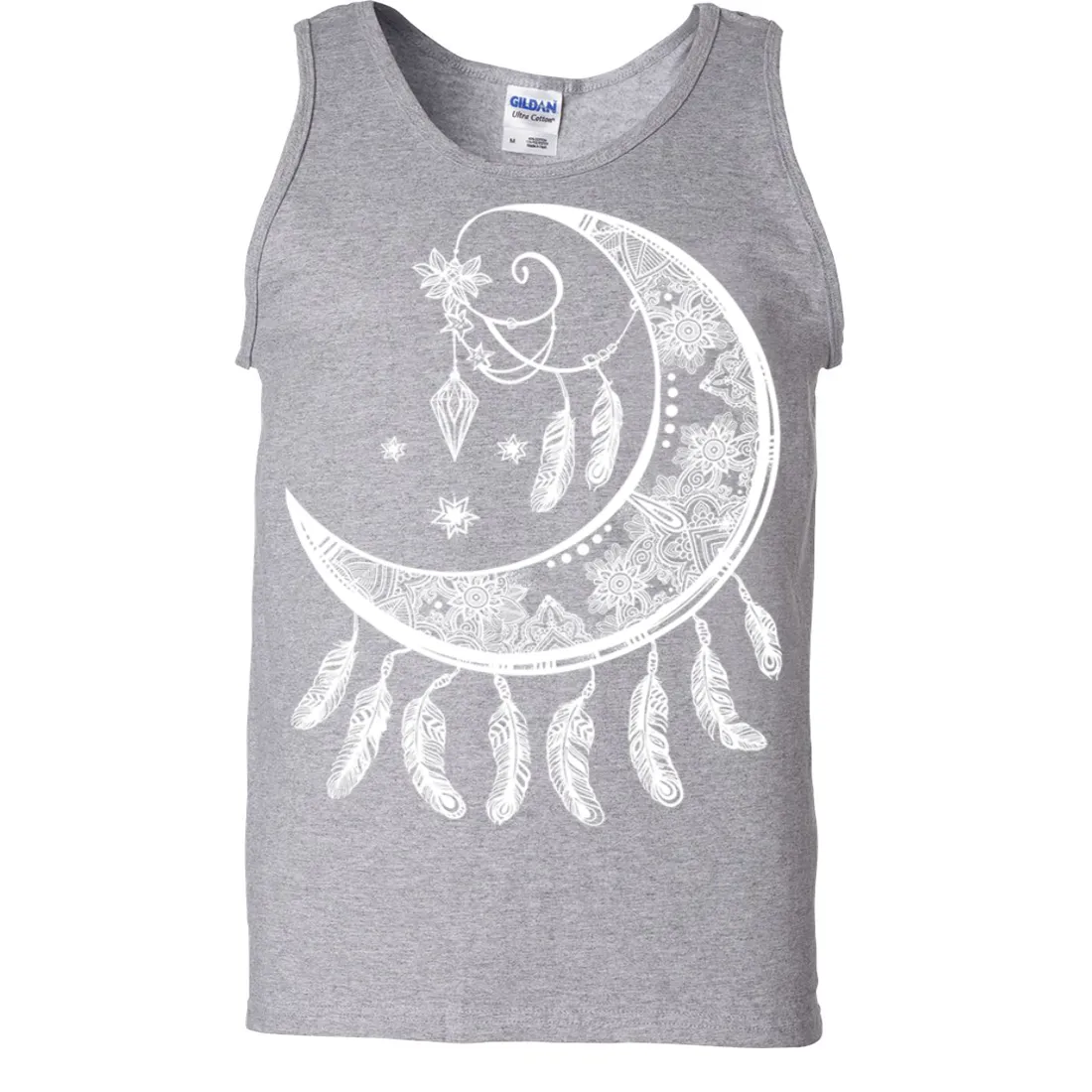 Crescent Moon Dreamcatcher White Asst Colors Tank Top