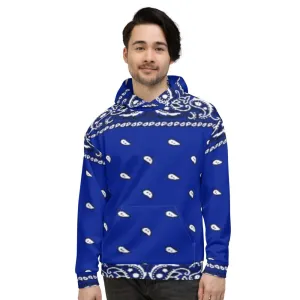 Crip Cuz Blue Bandana Hoodie