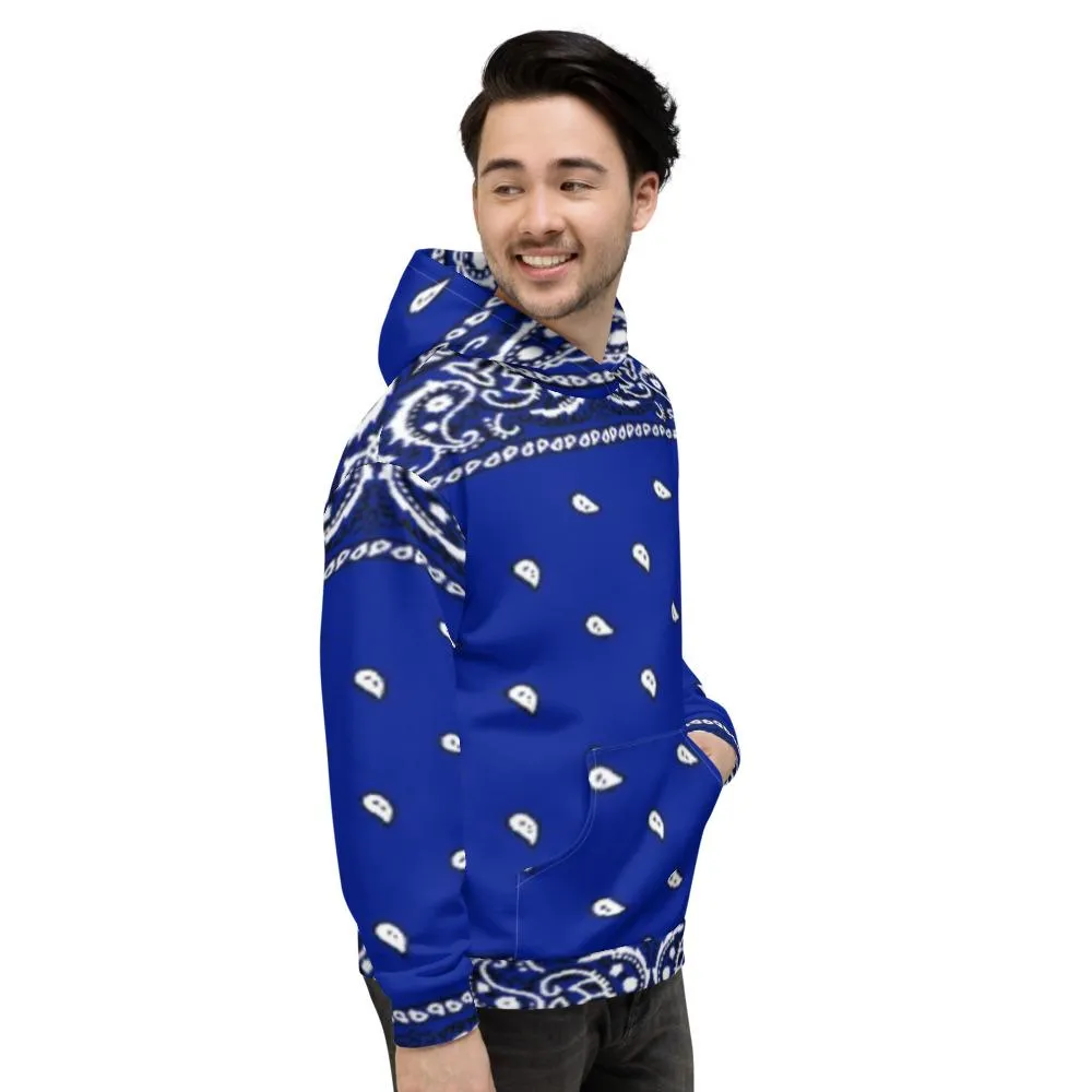 Crip Cuz Blue Bandana Hoodie