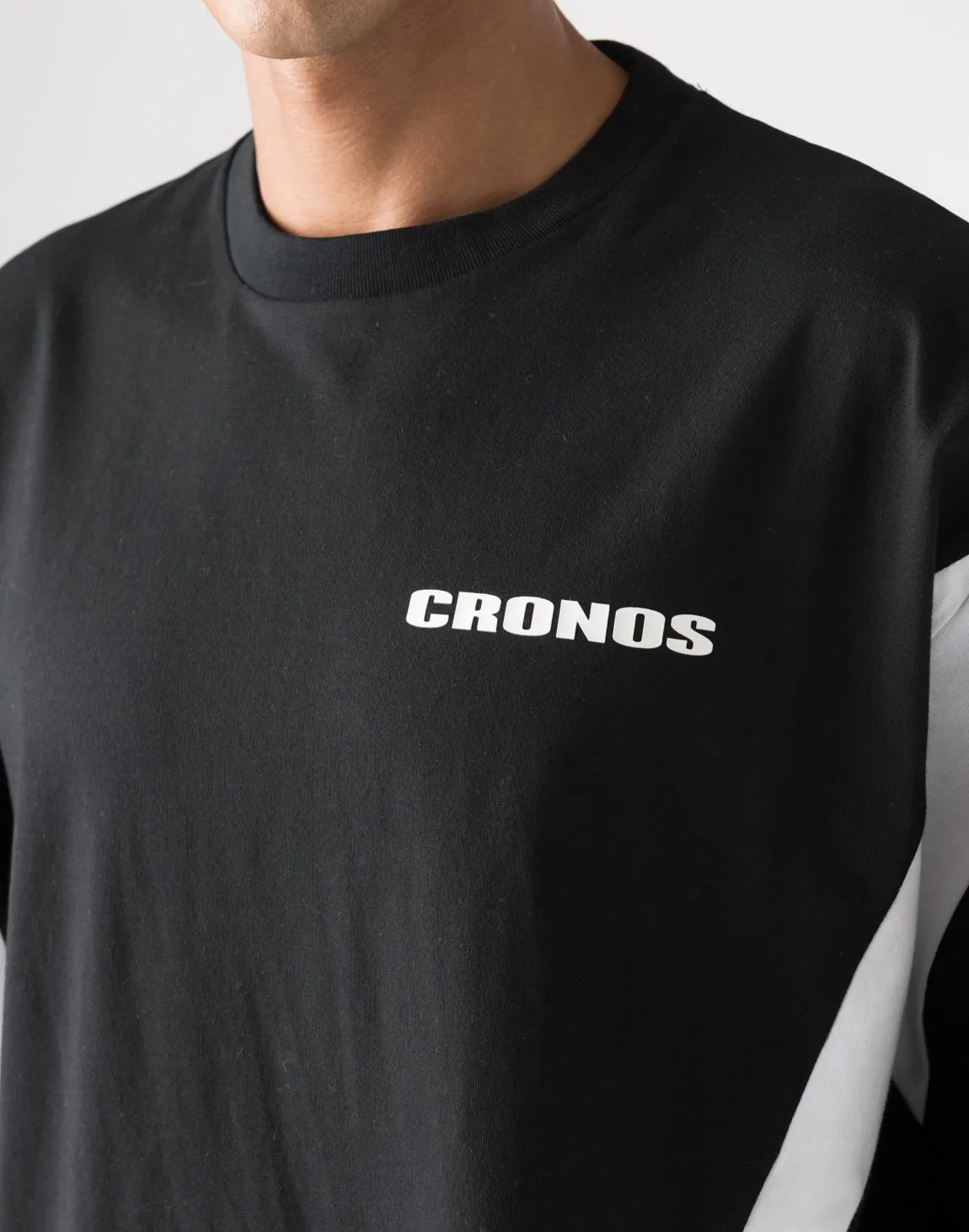 CRONOS Elliptical logoT-shirts【BROWN】