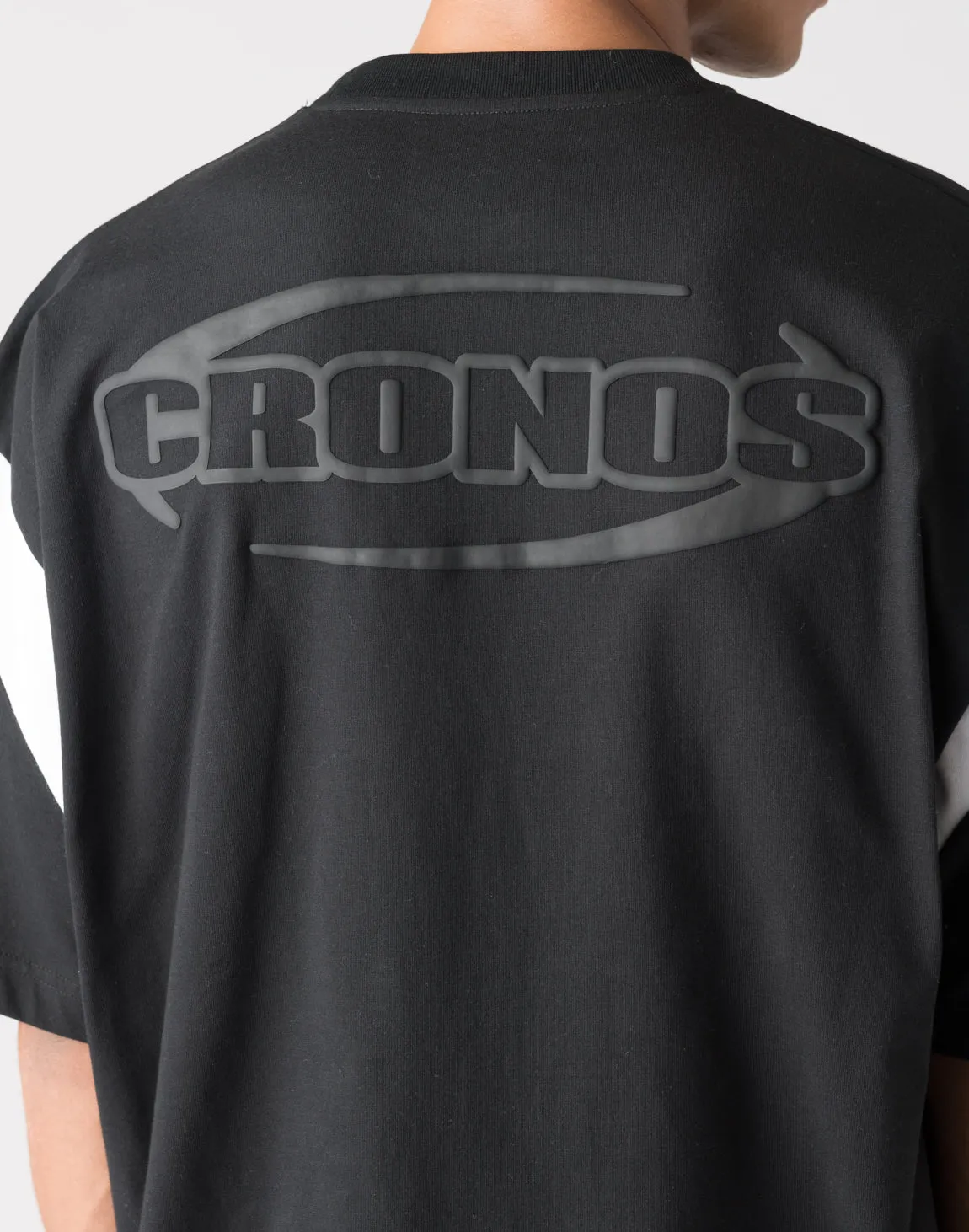 CRONOS Elliptical logoT-shirts【BROWN】