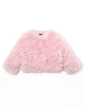 Cropped Feather Bolero