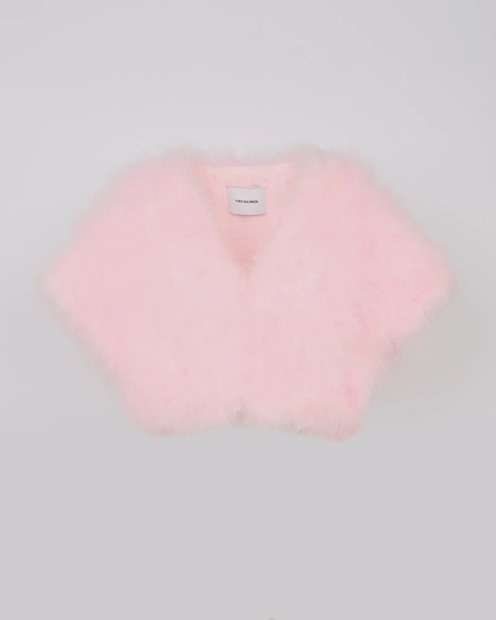 Cropped feather bolero