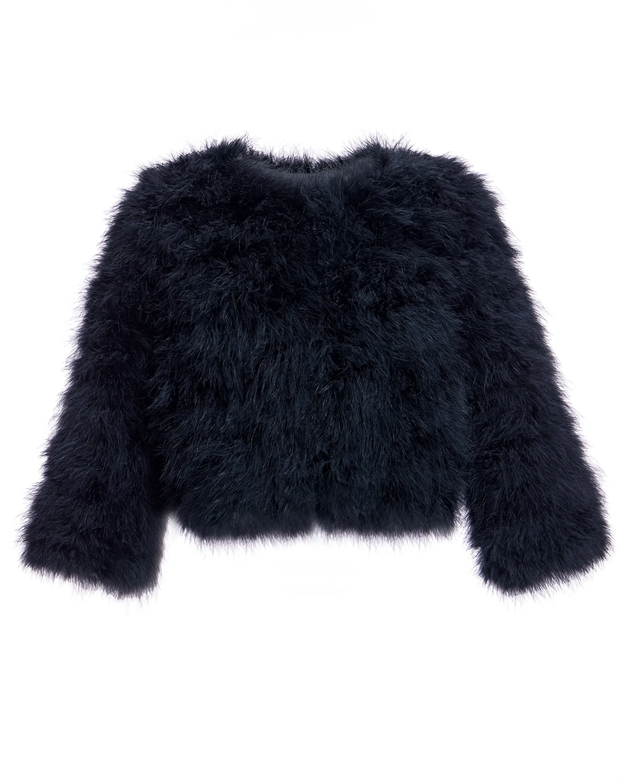 Cropped Feather Bolero