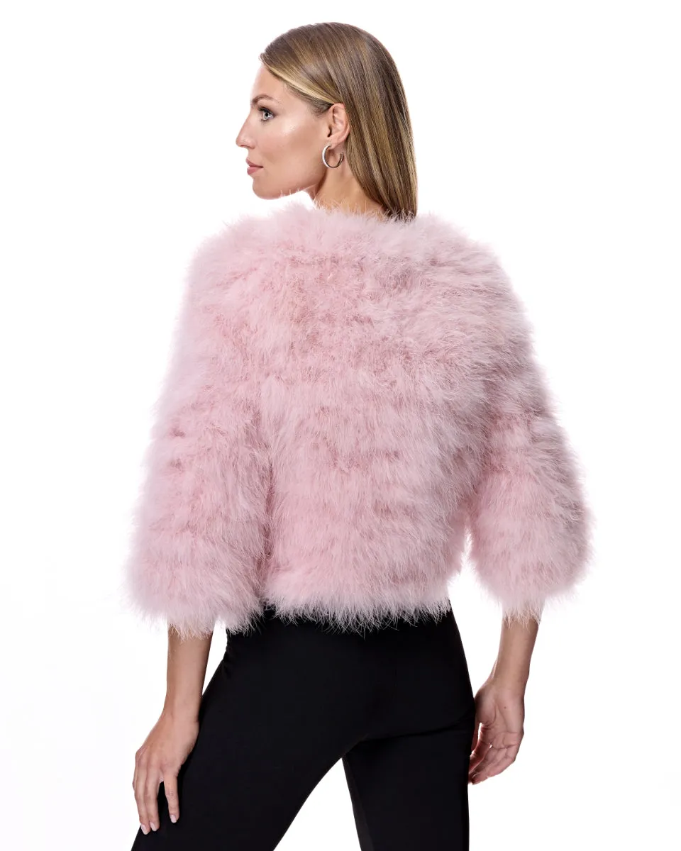 Cropped Feather Bolero