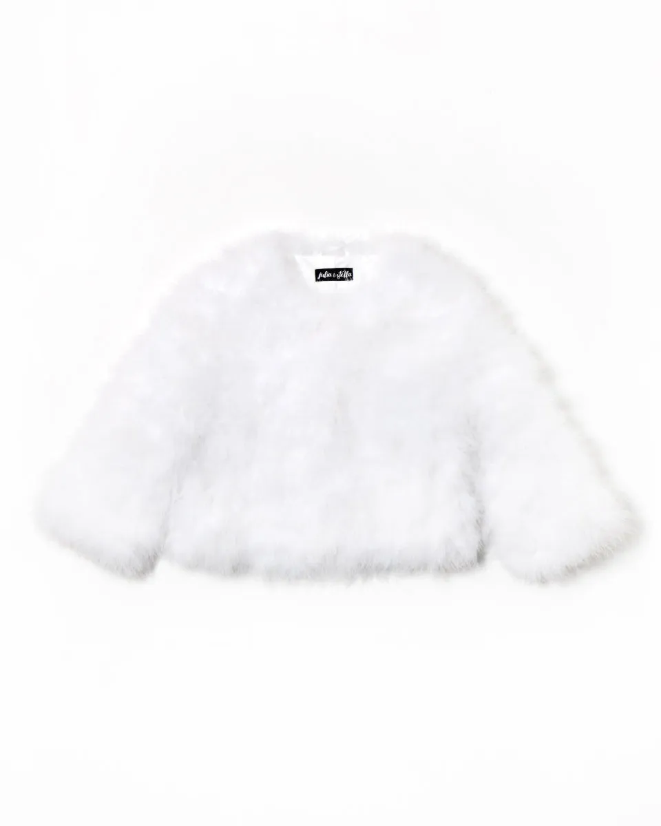 Cropped Feather Bolero