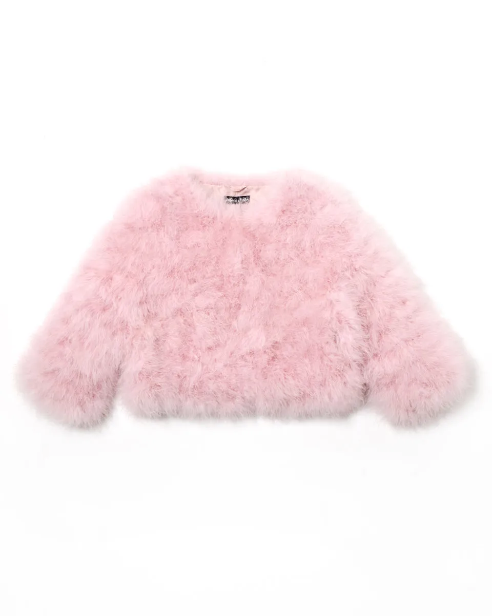 Cropped Feather Bolero